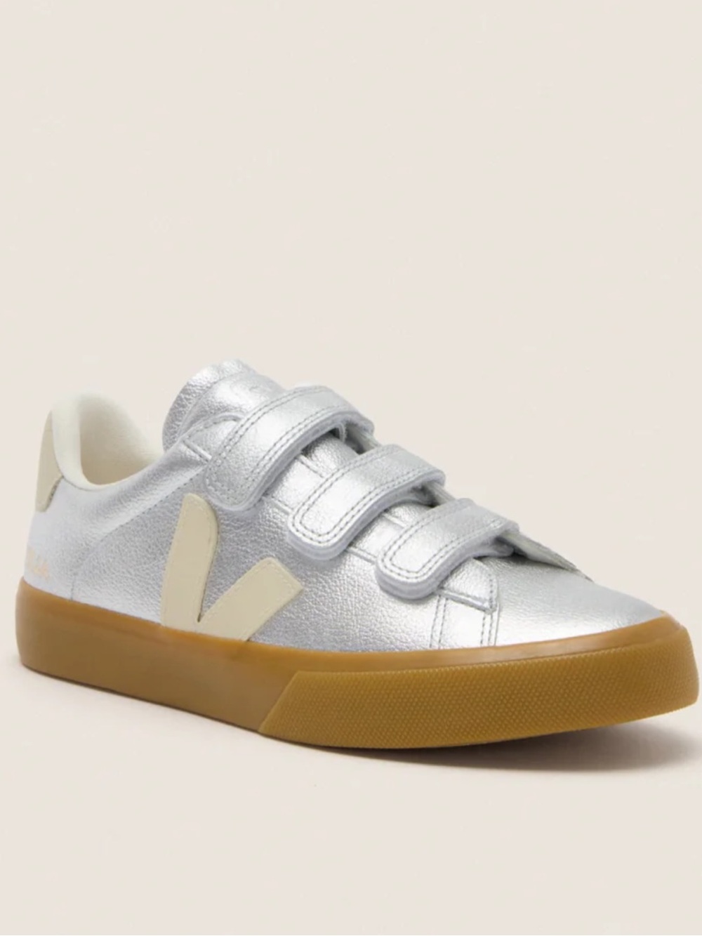 Veja Silver Pierre Recife Logo Sneakers size 39 US 8